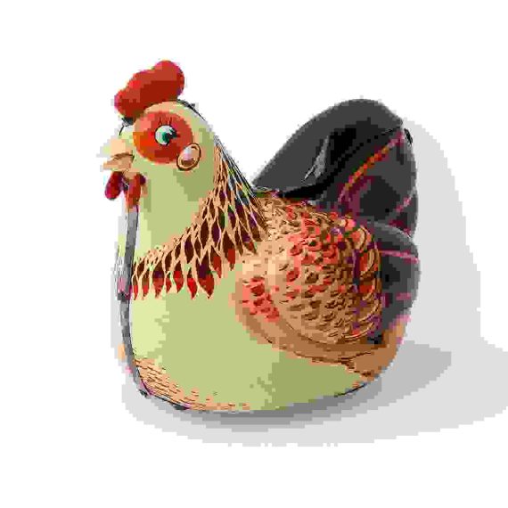 Porcelain Rooster in bright color